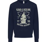 Sailing King Of The Ocean Sailor Boat Uomo Sweatshirt Jumper
