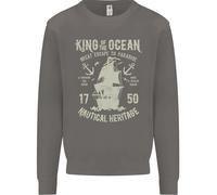 Sailing King Of The Ocean Sailor Boat Uomo Sweatshirt Jumper