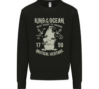 Sailing King Of The Ocean Sailor Boat Uomo Sweatshirt Jumper