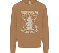 Sailing King Of The Ocean Sailor Boat Uomo Sweatshirt Jumper