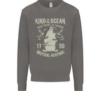 Sailing King Of The Ocean Sailor Boat Uomo Sweatshirt Jumper