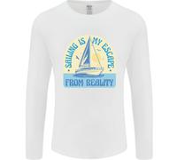 Sailing My Escape From Reality Sailor Uomo Manica Lunga T-Shirt