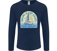 Sailing My Escape From Reality Sailor Uomo Manica Lunga T-Shirt