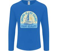 Sailing My Escape From Reality Sailor Uomo Manica Lunga T-Shirt