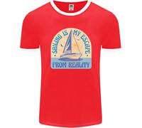 Sailing My Escape From Reality Sailor Uomo Ringer T-Shirt FotL