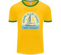 Sailing My Escape From Reality Sailor Uomo Ringer T-Shirt FotL