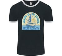 Sailing My Escape From Reality Sailor Uomo Ringer T-Shirt FotL