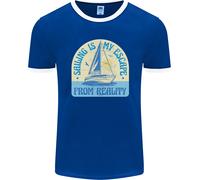 Sailing My Escape From Reality Sailor Uomo Ringer T-Shirt FotL