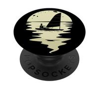 Sailing sera Yachting Barca a vela Veliero vela Marinai PopSockets PopGrip Adesivo