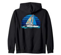 Sailing Veliero Yacht Navigar Vela Marinaio Barca-Catamarano Felpa con Cappuccio
