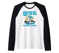 Sailing Veliero Yacht Navigar Vela Marinaio Barca-Catamarano Maglia con Maniche Raglan