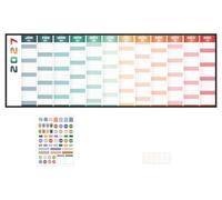 Sailingvan Calendario da parete 2027 annuale con formato extra lungo, formato A0, gennaio - dicembre 2027, calendario da parete grande non laminato con note per famiglia, scuola o ufficio (119,9 x