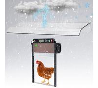 Saillong Copertura resistente alle intemperie per porte di pollai, impedisce alla pioggia e alla neve di impedire il movimento della porta automatica del pollaio, accessorio di copertura per apriporta