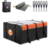Sailnovo Borsa da tetto per tettuccio auto, con rivestimento morbido, 6 metri cubi, con tappetino antiscivolo + 6 ganci per porta, impermeabile, in PVC, adatta per auto con/senza portapacchi, colore