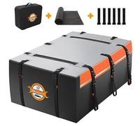 Sailnovo Borsa Per Tetto Auto Impermeabile 580L, Box Tetto Auto Pieghevole 1000D PVC Con 10 Cinghie Rinforzate, 6 Ganci Per Portiere, Tappetino antiscivolo, Per Veicoli Con/Senza Portapacchi