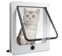 Sailnovo Gatto Lembo per Cani e Gatti a 4 Vie - Chiusura Facile per Piccola Taglia, Facile da Installare Con Telaio Telescopico, 19 x 22 x 5,5 cm