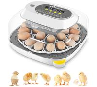 Sailnovo Incubatori per uova da cova, 24 uova da cova per uova di gallina con 4 modalità, vista a 360°, incubatrice con alternata automatica e regolazione della temperatura, indicatore di umidità
