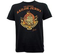 Sailor Jerry Tattoo Neptune T-Shirt Graphics Tee Black Tee Shirt XL