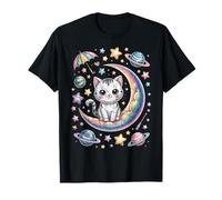 Sailor Meow Carino Luna Gatto Spazio Magico Gotico Halloween Maglietta