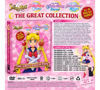 Sailor Moon DVD Collezione Completa Serie Dub Inglese Stagione dalla 1 alla 6...