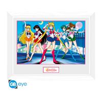GB Eye Gruppo Sailor Moon, Stampa con Cornice Bianca, Multicolore, 30 x 40 cm