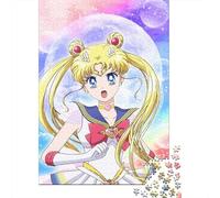 Sailor Moon Puzzle in Legnos 1000 Pezzi Per Adulti Puzzle Gioco Education Decorazione Interna Unica Per Gioco Familiare Regalo Per Amore E Amico Stress Relief 1000pcs (75x50cm)