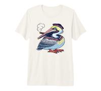 Sailor Pelican, Design a Forma di Uccello costiero Maglietta Premium