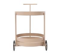 SailorMoon Carrello da portata, 40 x 61 m, rotondo a due piani, con 2 ruote, capacità di carico di 6,21 kg, per cucina, soggiorno e ufficio, rosa