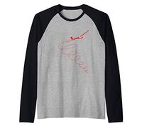 Sailplane in a Thermal - Aviation Glider Pilot T-Shirt Maglia con Maniche Raglan