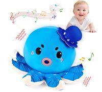 SAIMAND Giocattolo per bambini a partire da 1 anno, giocattolo musicale Dancing Octopus Promuove la percezione e la coordinazione uditive, Montessori Griifling per bambini da 0 a 6 a 12 mesi, regalo