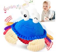 SAIMAND Krabbe Baby Toy 6 8 9 10 12 mesi, giocattolo musicale per gattonare, Crawling Crab Tummy Time Toy, giocattolo per bambini a partire da 1 anno, regalo per neonato ragazzo ragazza