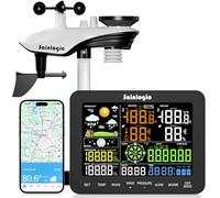 Sainlogic Stazione Meteo WiFi Intelligente SA68 Plus, Previsioni del Tempo 24/7 con IA di Weatherseed®, Avvisi tramite App/Email, Stazione Meteo Professionale, Anemometro,Archiviazione Dati per 2 Anni