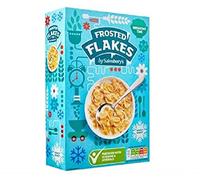 Sainsbury's Frosted Flakes Cereal 500g - Cornflakes zuccherato croccante, fortificato con vitamine e ferro.