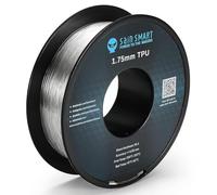 Filamento per stampa 3D in TPU flessibile trasparente SainSmart, 1,75 mm, 0,8 kg, precisione dimensionale +/- 0,05 mm