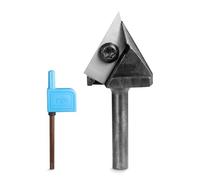 SainSmart Genmitsu VRBC01A - Punta per fresatrice a V a 60 gradi, codolo da 1/4", diametro di taglio 2,5 cm, fresatrice CNC, fresa per appiattimento delle lastre per fresatrice CNC