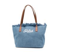 Saint Barth, ,Bags ,Donna ,Blu ,ONE SIZE City Bag Mid Fringe Shoulderbag