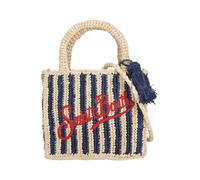 Saint Barth, ,Bags ,Donna ,Blu ,ONE SIZE Mini Vanity Raffia