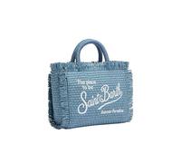 Saint Barth Borsa Vanity Mini Straw Effetto Paglia Art. VAMI009 (Denim)