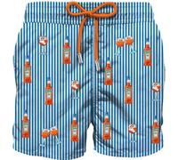 Saint Barth Boxer Mare Mc2 Spritz (IT, Testo, XXL, Regular, Regular, Standard, Azzurro)
