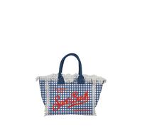 Saint Barth Mc2 Borsa A Mano Vanity Mini VAMI001 Blu Scuro