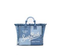 Saint Barth MC2 Borsa Colette In Denim Patchwork Dimensioni: 30 x 22 x 15 cm