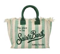 Saint Barth MC2 MC2 BORSA A MANO VANITY A RIGHE VERDE - UNI