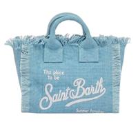Saint Barth Mc2 Mc2 Borsa Mini Vanity Donna, Tela di Cotone, Blu 18 x 16 x 9 cm Blu Taglia Unica