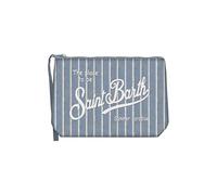 Saint Barth MC2 MC2 POCHETTE ALINE IN SPUGN TINY STRIPES BLU AVIO