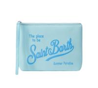Saint Barth MC2 POCHETTE ALINE IN SCUBA AZZURRA TINTA UNITA CELESTE