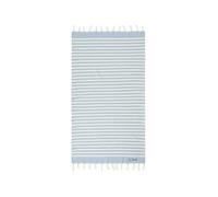 Saint Barth MC2 Telo Mare In Cotone Fouta con Stampa a Righe Azzurre Dimensioni: 100 x 200 cm