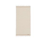 Saint Barth MC2 Telo mare in Cotone Fouta con Stampa a Righe Beige Dimensioni: 100 x 200 cm