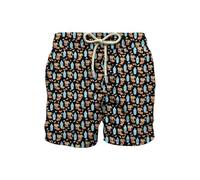 Saint Barth Mc2 Uomo Costume da Bagno Short LIG0003 Poliestere Nero M