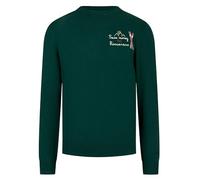 Saint Barth Mc2 Uomo Maglione A Girocollo HER0024 Lana Verde Scuro L