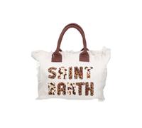 Saint Barth MC2 BORSA VANITY 00326L SB 01 ANIMALIER PATCH BIANCO